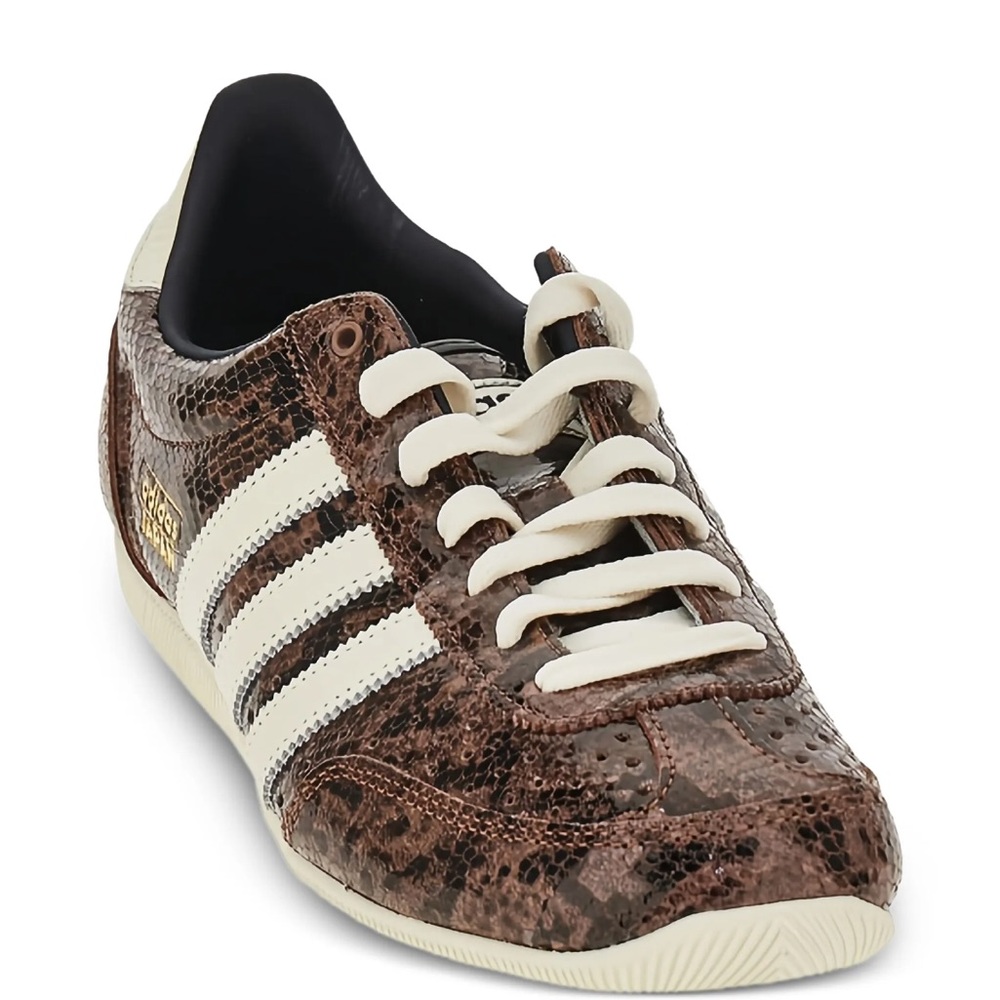 adidas Women’s Japan Snake-Print Sneakers in Brown and White - Picture 2 of 6